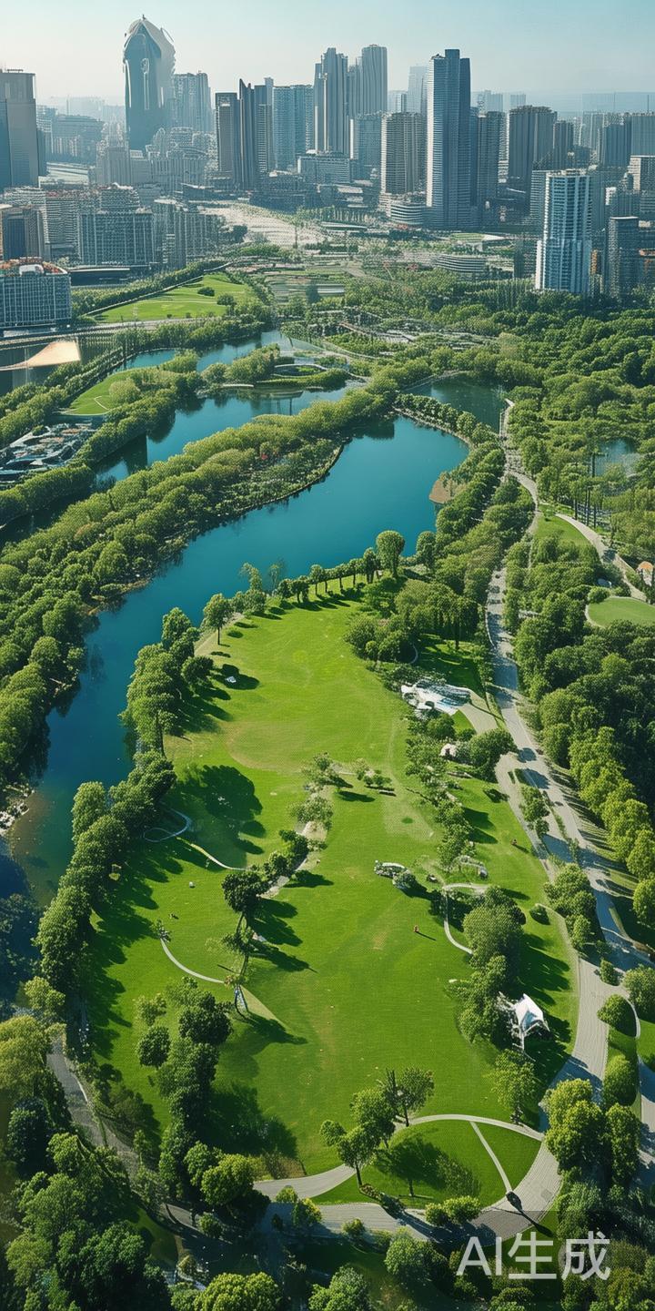 从自然资源方面看，该城市坐拥丰富的自然景观。绿地、